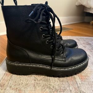 Sincerely Jules Black Combat Boots